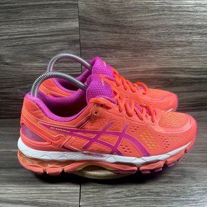 ASICS Women's Orange & Pink GEL-KAYANO 22 Women's Running Shoes Size 9